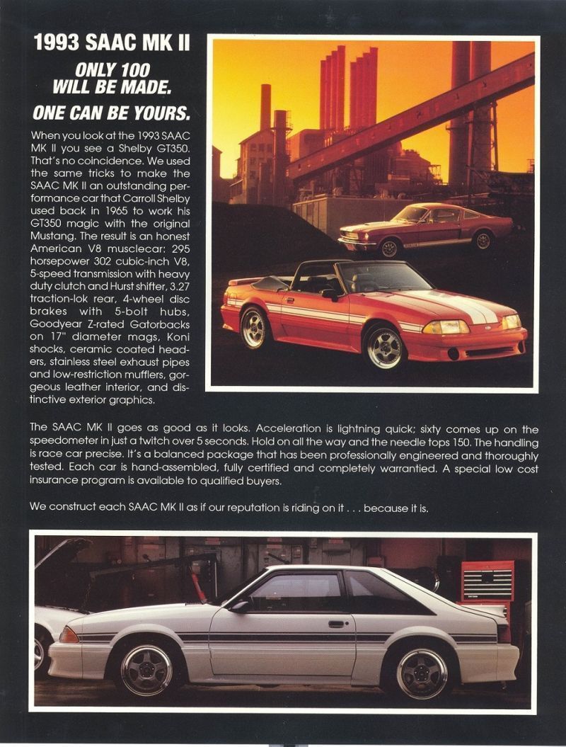 1993 SAAC MK II — Only 100 Will Be Made